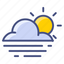 cloud, fog, sun, weather, forecast
