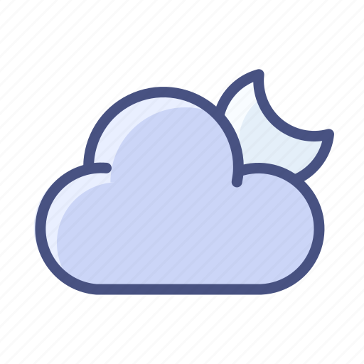 Cloud, night, moon, weather icon - Download on Iconfinder