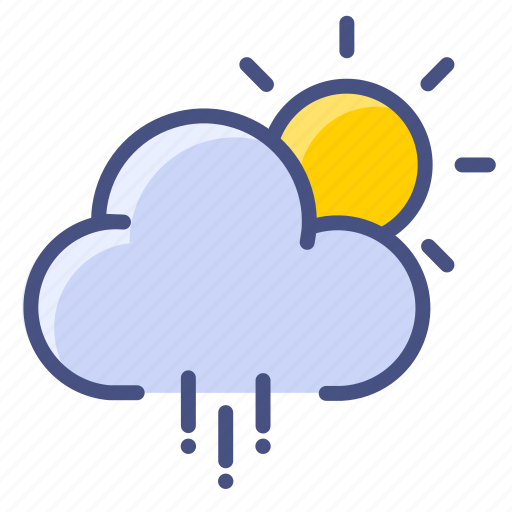 Cloud, normal, rain, sun, weather icon - Download on Iconfinder