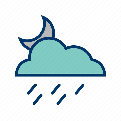 Cloud, night, rain icon - Download on Iconfinder