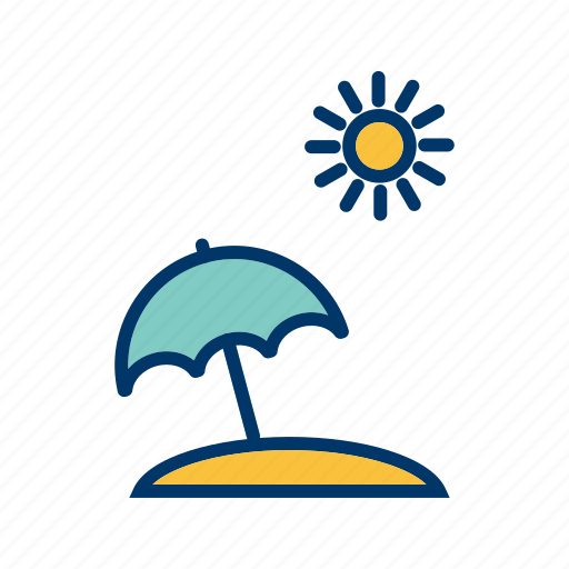 Beach, umbrella, vacation icon - Download on Iconfinder