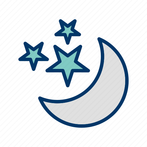Moon, night, moon and stars icon - Download on Iconfinder