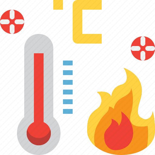 Fire, forecast, hot, summer, temperature, thermometer, weather icon - Download on Iconfinder