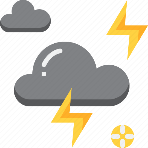 Climate, cloud, forecast, lightning, thunder, weather icon - Download on Iconfinder
