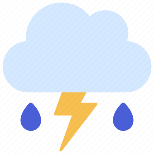 Lighting, rain, cloud, climate, forecast, storm, thunder icon - Download on Iconfinder