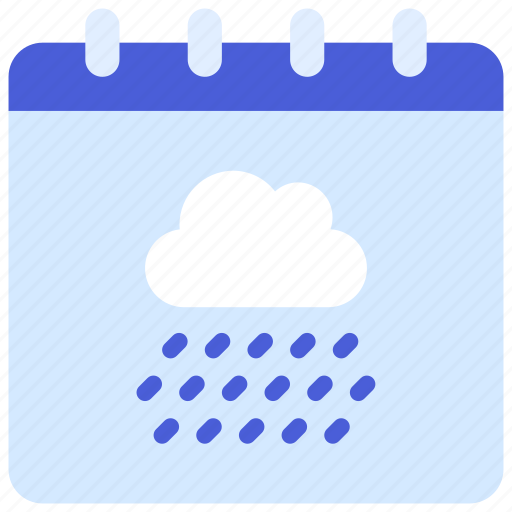 Rain, schedule, climate, forecast, date, calendar icon - Download on Iconfinder
