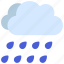 two, clouds, raining, climate, forecast, rain 