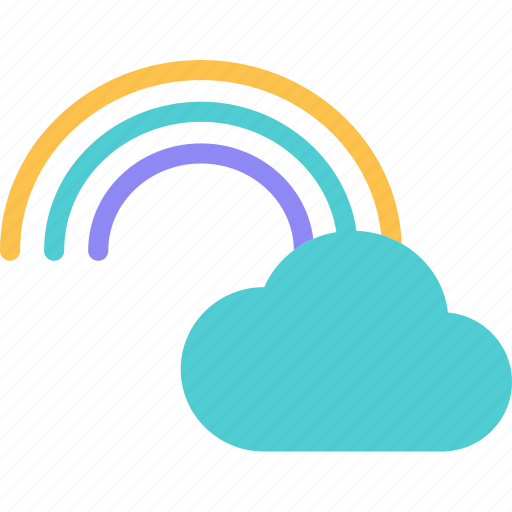 Clouds, colors, heat, rain, rainbow, riseweather, sunset icon - Download on Iconfinder