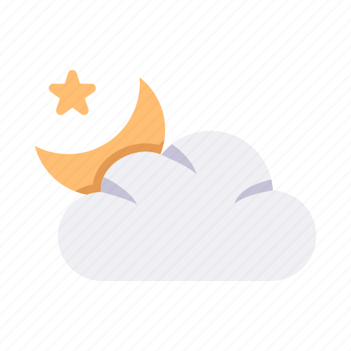 Weather, forecast, climate, night, moon, star icon - Download on Iconfinder