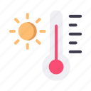 weather, forecast, climate, temperature, thermometer, sun