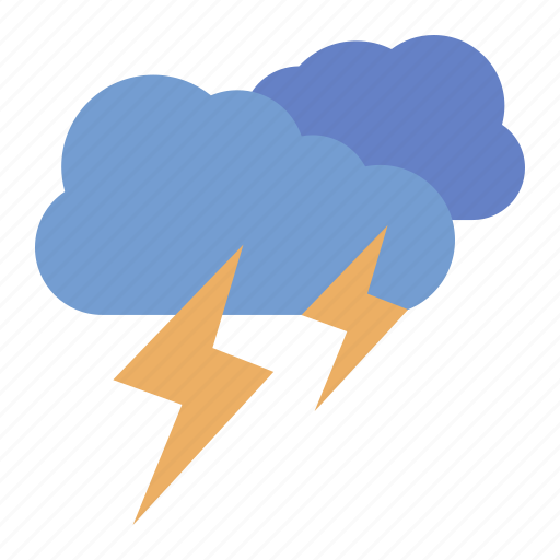 Thunder, weather, forecast, climate, meteorology icon - Download on Iconfinder