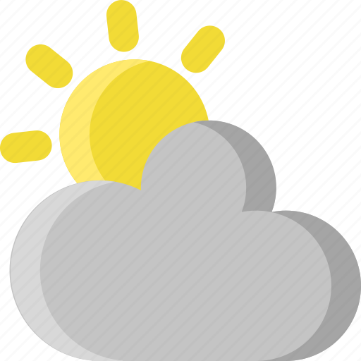 Climate, cloud, cloudy, overcast, sky, sun, weather icon - Download on Iconfinder