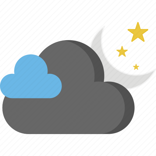 Clouds, dark, forecast, moon, season, weather icon - Download on Iconfinder