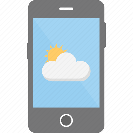 Forcast, forecast, mobile, season, update, weather icon - Download on Iconfinder