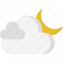 cloudy, forecast, moon, season, sly, weather