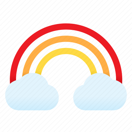 Rainbow, weather, snow, cloud, sun, rain, winter icon - Download on Iconfinder