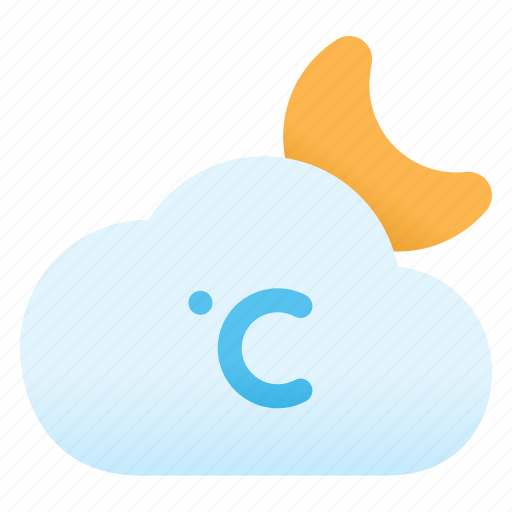 Moon, celcius, night, weather, sun, cloud, forecast icon - Download on Iconfinder