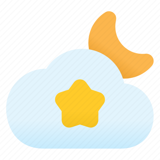 Star, moon, favorite, night, weather, cloud, sun icon - Download on Iconfinder