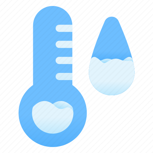 Temperature, water, drop, thermometer, drink, weather, cloud icon - Download on Iconfinder