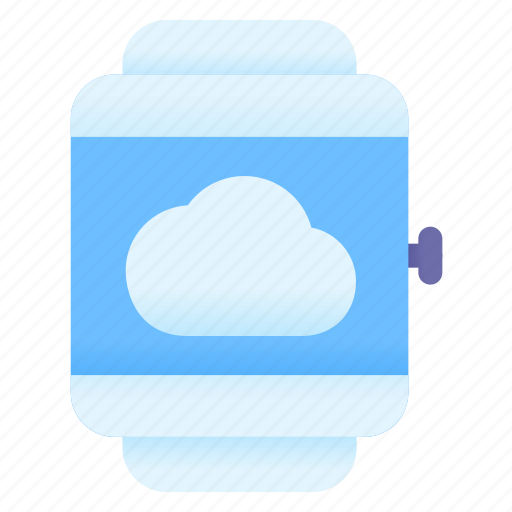 Smartwatch, weather, cloud, storage, computing, night, forecast icon - Download on Iconfinder