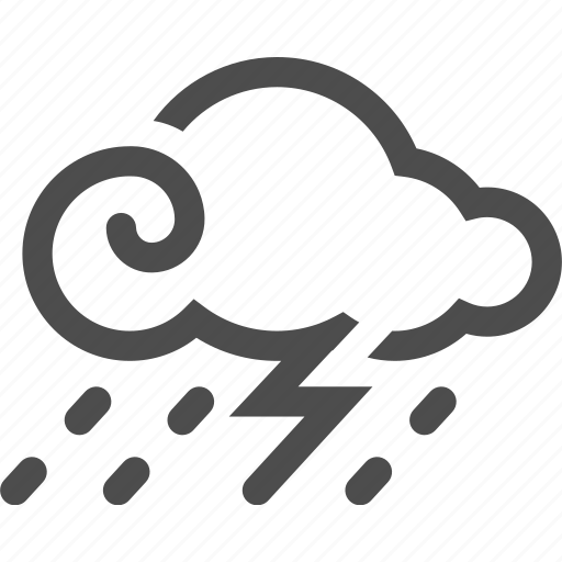 Cloud, flash, forecast, lighting, rain, thunder, weather icon - Download on Iconfinder
