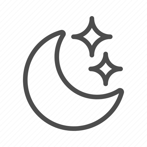 Moon, night, stars, starry, crescent icon - Download on Iconfinder