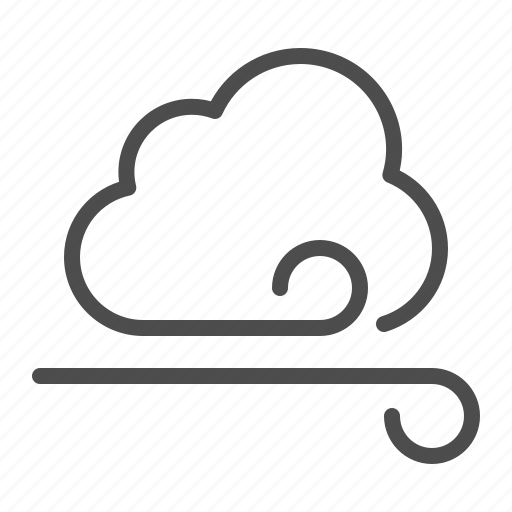 Wind, windy, cloud, cloudy, weather icon - Download on Iconfinder