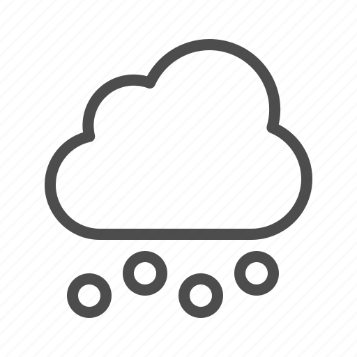 Weather, forecast, cloud, hail, hailstone, rain, raining icon - Download on Iconfinder