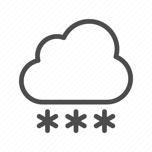 Weather, snow, snowing, winter, snowflake, cloud icon - Download on Iconfinder