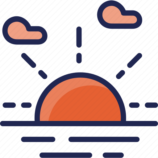 Nature, sun, sunset, weather icon - Download on Iconfinder