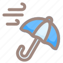 wind, umbrella, forecast, climate, protection, safety, weather