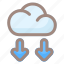 drop, cloud, weather, storage, data, document, file 