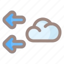 left, cloud, weather, arrow, direction, navigation, location 