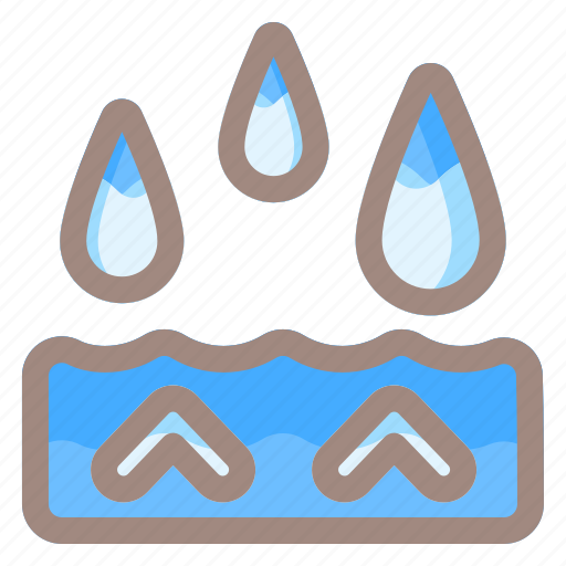 Drop, water, up, arrow, direction, down, navigation icon - Download on Iconfinder