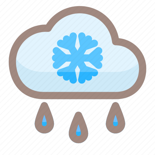 Snow, cloudy, forecast, snowflake, climate, clouds, night icon - Download on Iconfinder