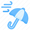 wind, umbrella, weather, cloud, storage, data, file 