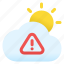 cloudy, caution, weather, cloud, storage, data, file 