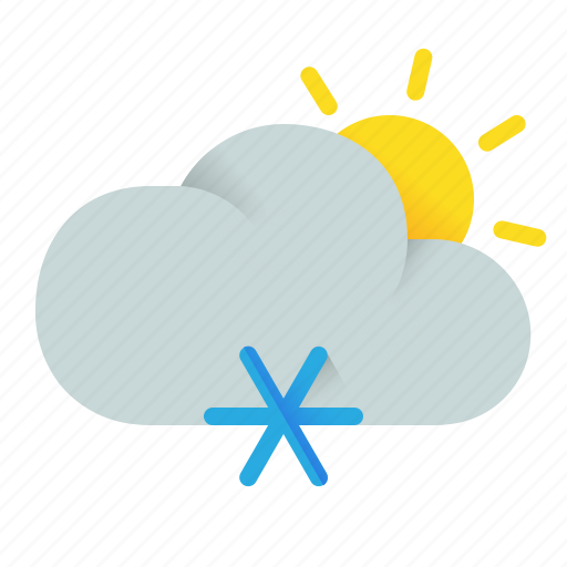 Afternoon, cloud, snow, snowy icon - Download on Iconfinder