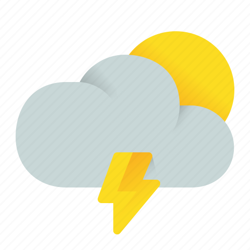 Cloud, lightning, morning, thunder icon - Download on Iconfinder