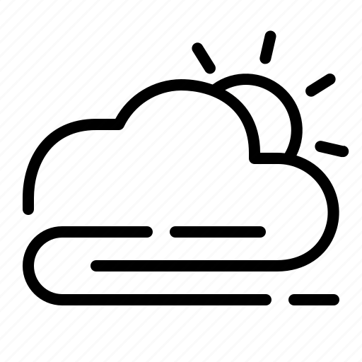 Afternoon, cloud, weather, windy icon - Download on Iconfinder