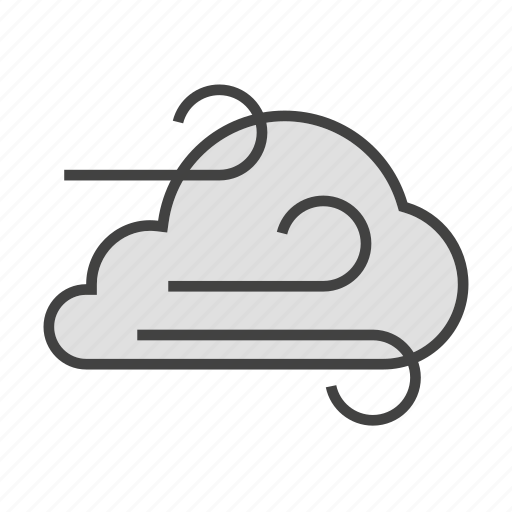 Cloud, cloudy, forcast, weather, wind icon - Download on Iconfinder