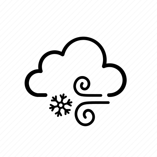 Cloud, cold, cool, snow, weather, windy icon - Download on Iconfinder
