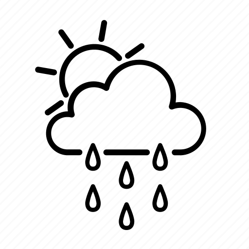 Cloud, cloudy, drizzle, rain, sun, sunny, weather icon - Download on Iconfinder