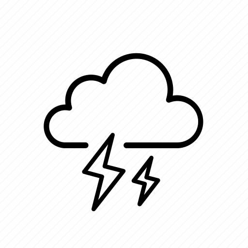 Cloud, cloudy, storm, thunder, thunders, weather icon - Download on Iconfinder