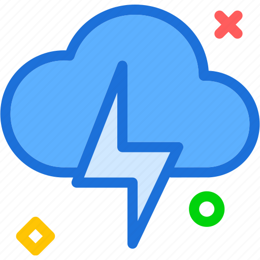 Bolt, clouds, lighting, storm, sunset, thunders, weatherweather icon - Download on Iconfinder