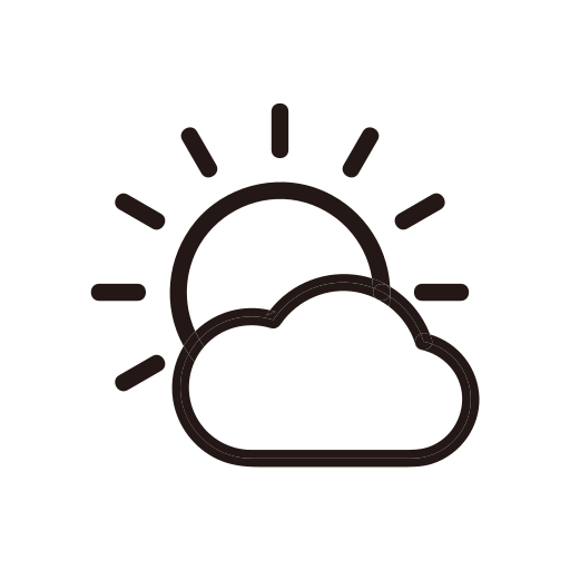 Cloud, cloudy, day, sun, sunny, weather icon - Free download