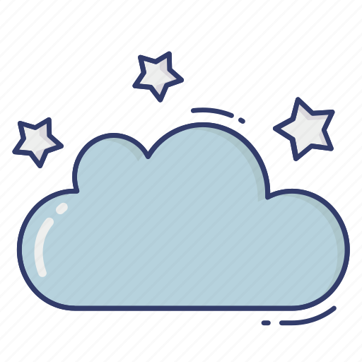 Cloud, stars, night, weather icon - Download on Iconfinder