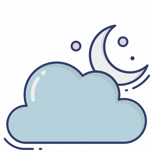 Night, cloud, sky, weather icon - Download on Iconfinder