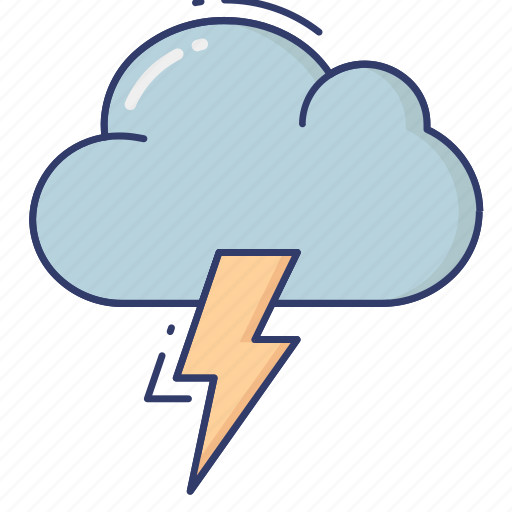 Storm, cloud, flash, weather icon - Download on Iconfinder