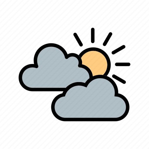 Cloud, mostly cloudy, sun and clouds icon - Download on Iconfinder